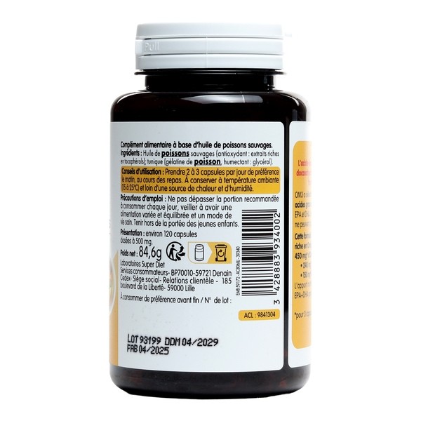 OM3 Huile de poissons sauvages capsules