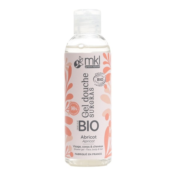 MKL gel douche surgras Abricot bio