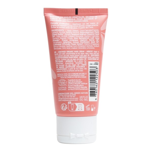 MKL Crème mains nourrissante Bio Abricot