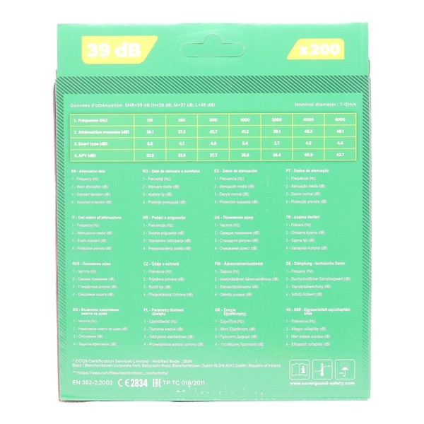 Bouchons d'oreille en mousse boîte distributrice