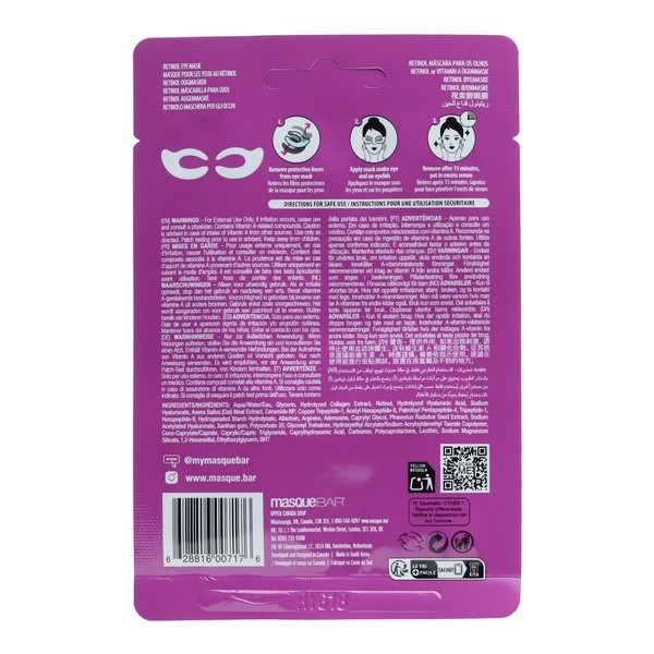 Masque Bar masque pour les yeux au rétinol