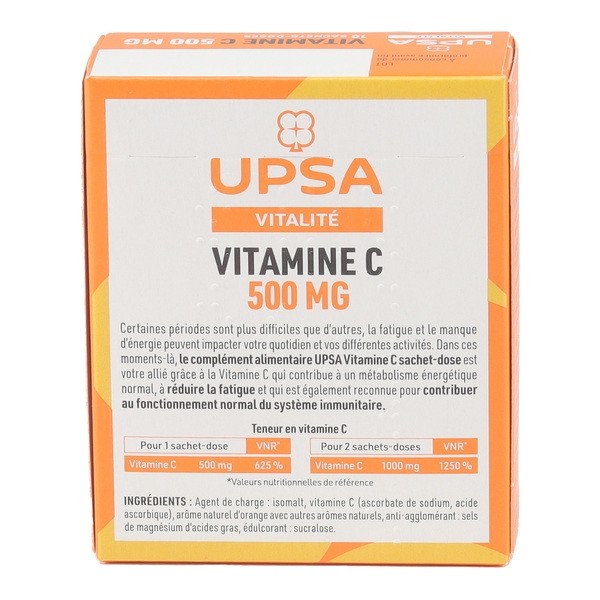 UPSA Vitalité vitamine C 500 mg sticks