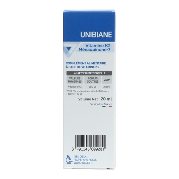 Pileje Unibiane Vitamine K2