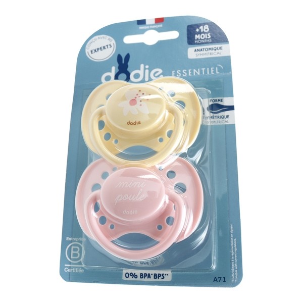 Dodie Sucette anatomique silicone +18 mois