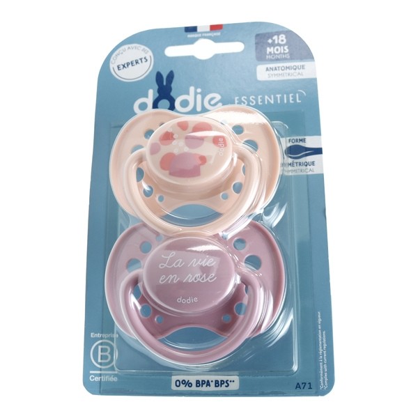 Dodie Sucette anatomique silicone +18 mois