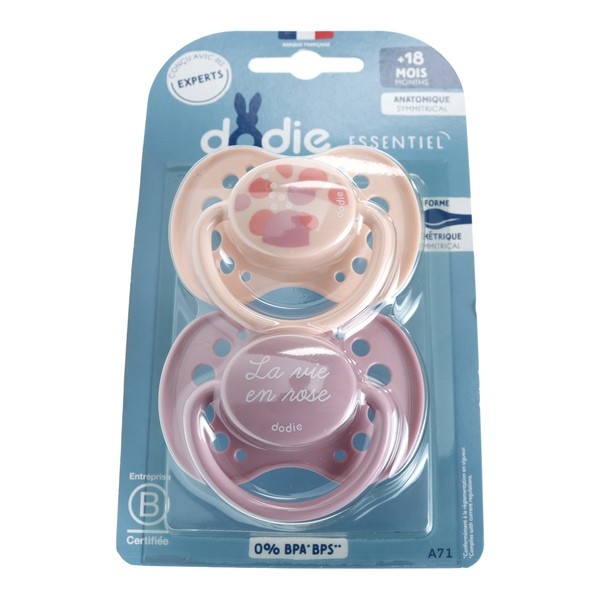Dodie Sucette anatomique silicone +18 mois