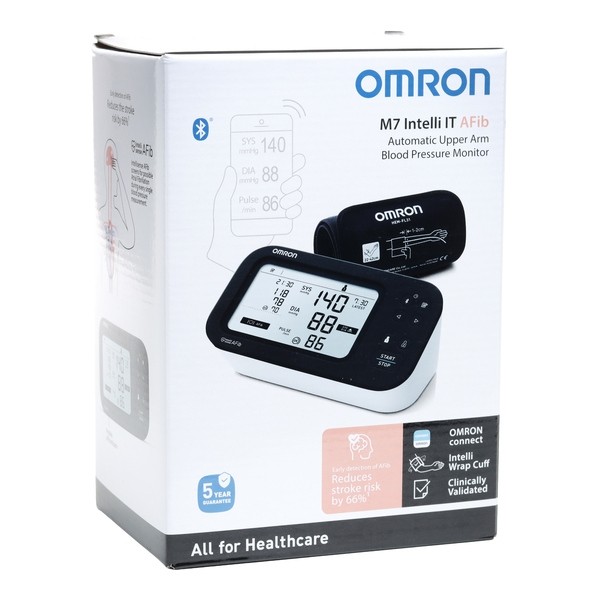 Omron M7 Intelli IT AFib tensiomètre connecté bluetooth