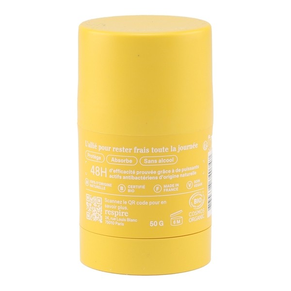 Respire Déodorant stick Douceur monoï Bio