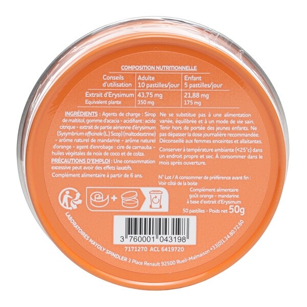 Euphoneo orange mandarine pastille sans sucres