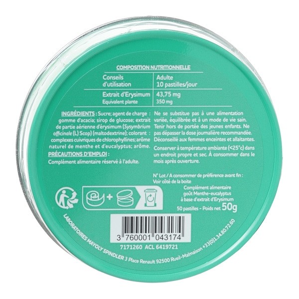 Euphoneo menthe eucalyptus pastille