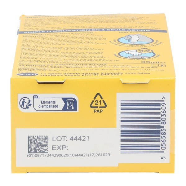 Scholl Traitement Verrues mains et pieds