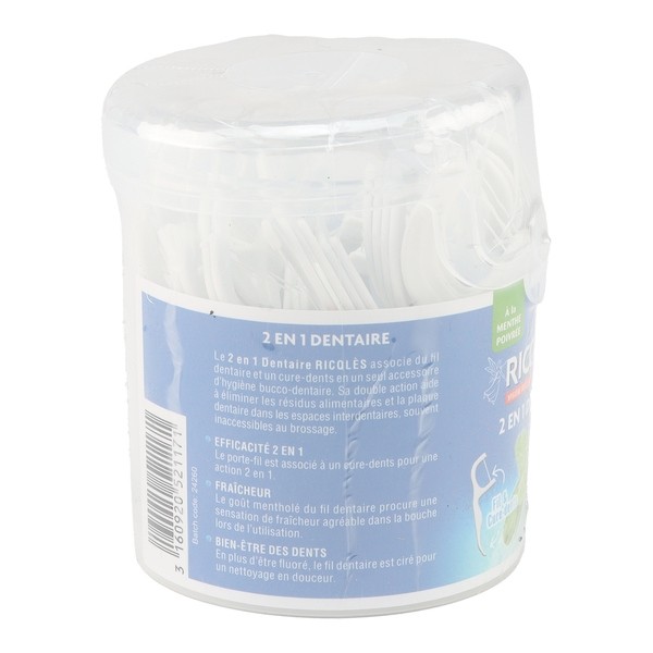 Ricqles fil dentaire 2 en 1