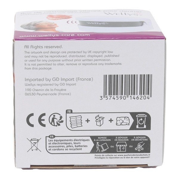 Bac de nettoyage vibrant pour dentier