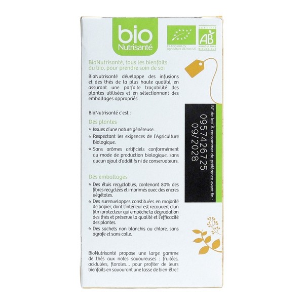 Bio Nutrisanté Chaï Latte détente sachets