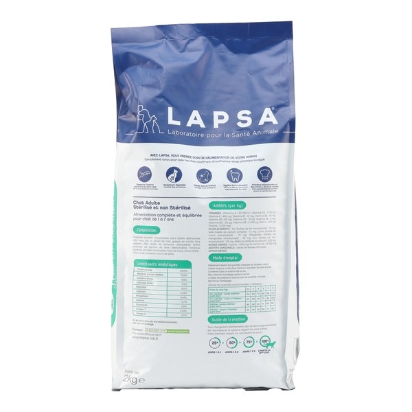 Lapsa Croquettes Chat adulte Troubles urinaires