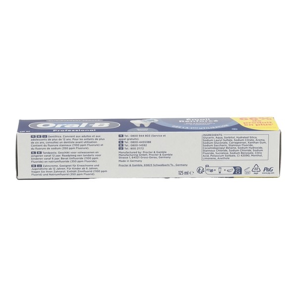 Oral B dentifrice émail renforcé