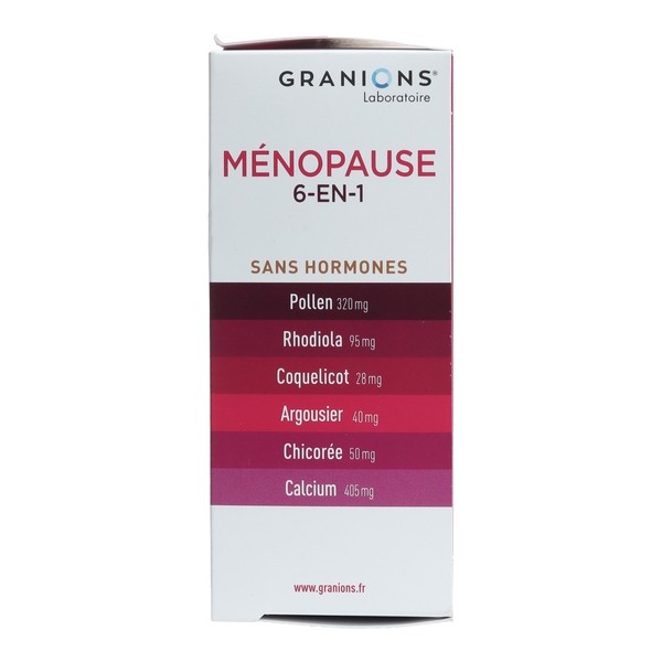 Granions Ménopause 6 en 1 comprimés