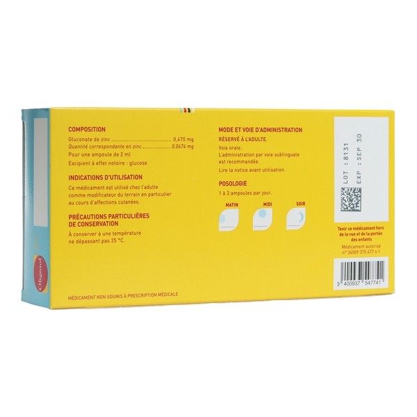 Oligosol Zinc ampoules