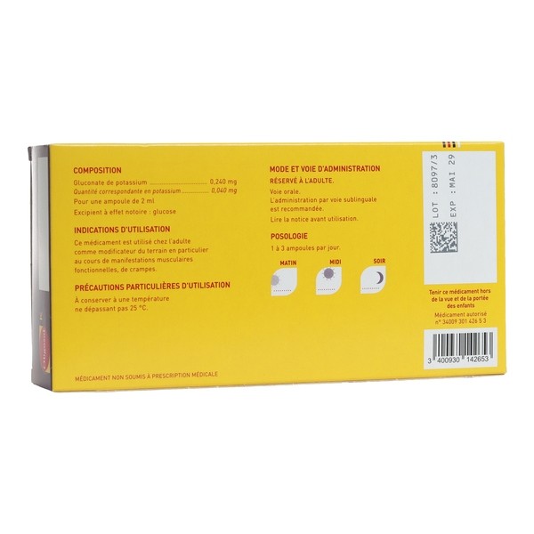 Oligosol Potassium ampoules