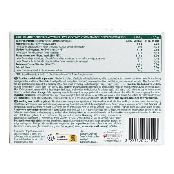 Fibreline Transit sachets