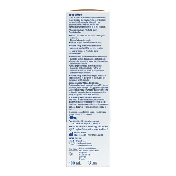 ProRhinel Adultes et enfants spray nasal