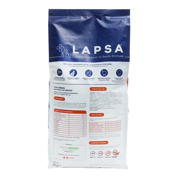 Lapsa Croquettes Chat adulte Digestion facile