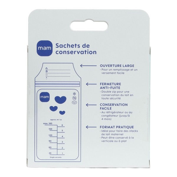 MAM Sachet de conservation lait maternel