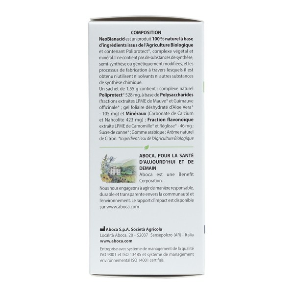 Aboca NeoBianacid sachets dose citron