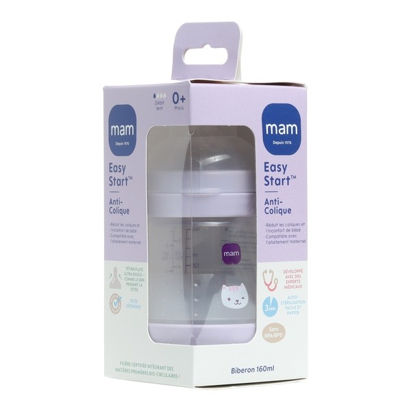 MAM Easy Start débit lent biberon 160 ml
