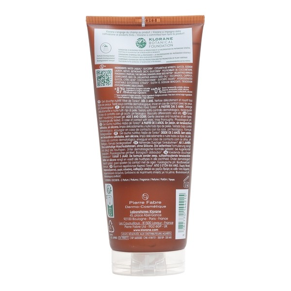Klorane gel douche nutritif Fève de Tonka