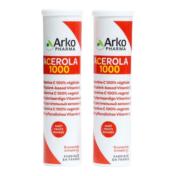 Arkopharma Acérola 1000 végétal Comprimés à croquer