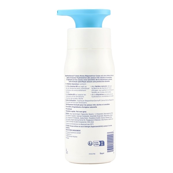 Bepanthen Derma Crème riche réparatrice corps