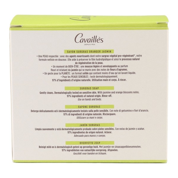 Cavaillès savon surgras Oranger Jasmin