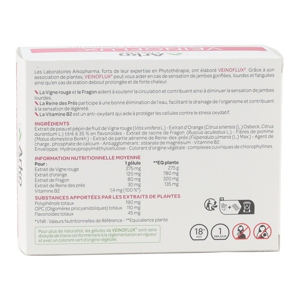 Veinoflux Jambes légères et toniques gélules