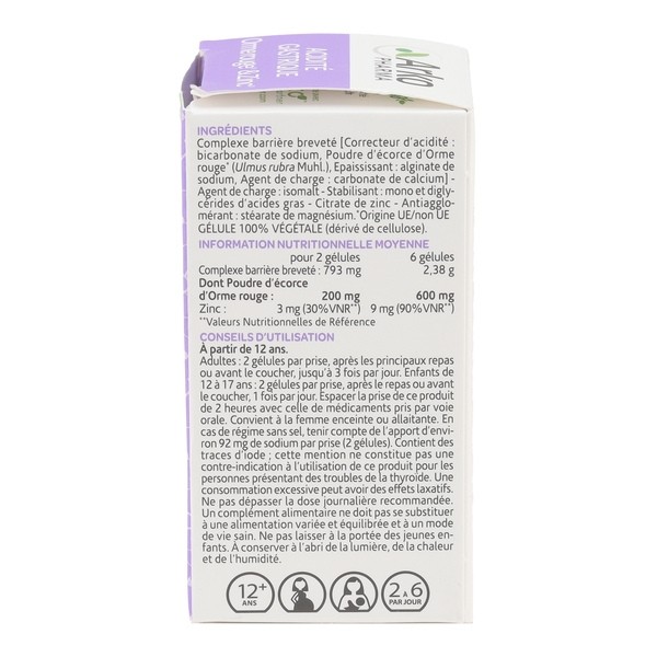 Arkogélules Orme rouge et Zinc