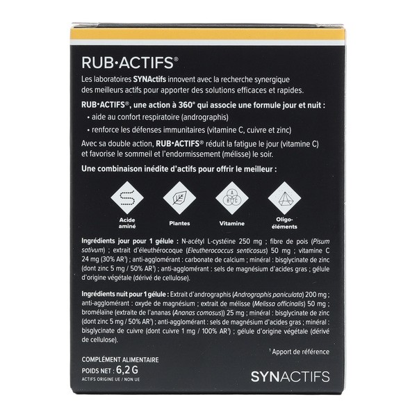 Aragan Rub Actifs gélules Jour et Nuit