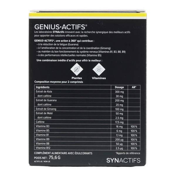 Aragan Genius Actifs comprimés