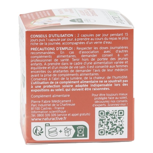 Naturactive Doriance Autobronzant et protection capsules