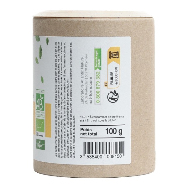 Nat et Form Ecoresponsable spiruline Bio comprimés