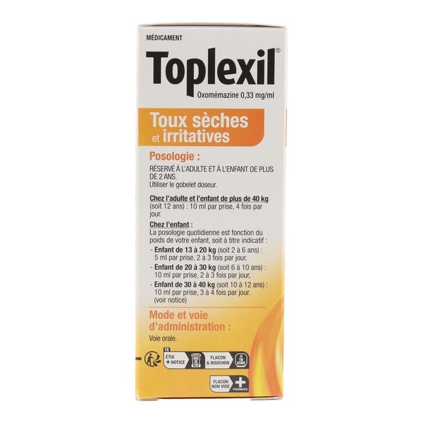 Toplexil sirop toux seche