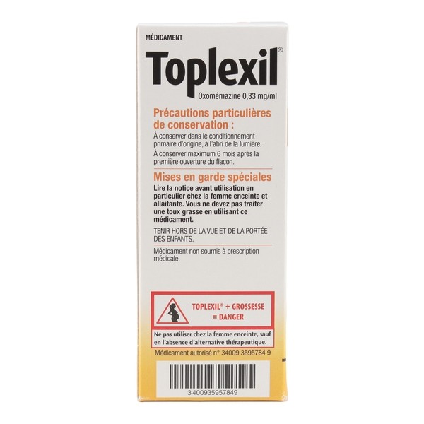 Toplexil sirop toux seche