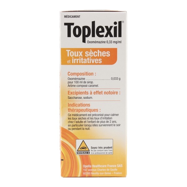 Toplexil sirop toux seche