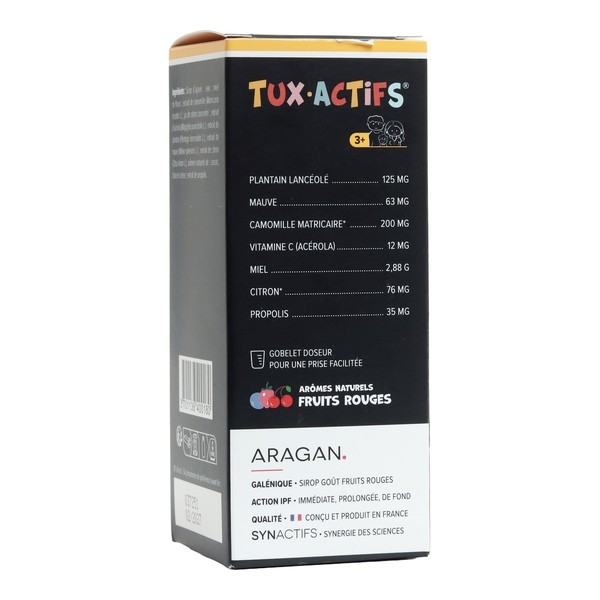 Aragan Tux Actifs 3+ sirop enfant