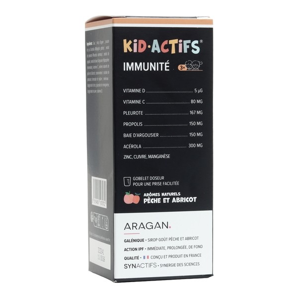Aragan Kid Actifs Immunité sirop
