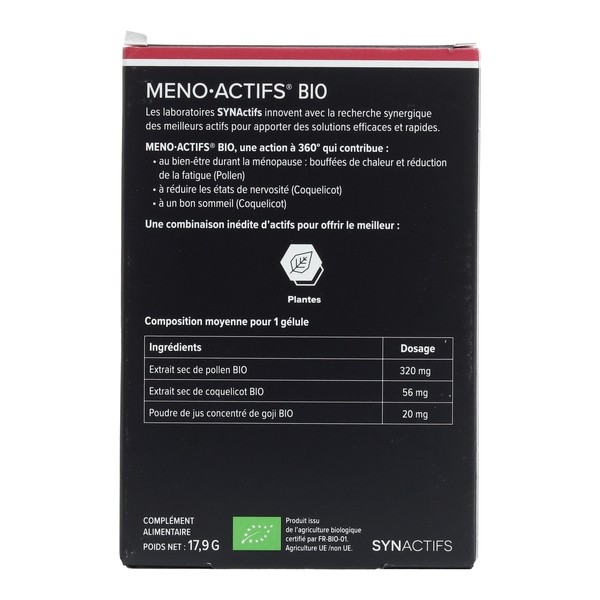 Aragan Meno Actifs bio gélules