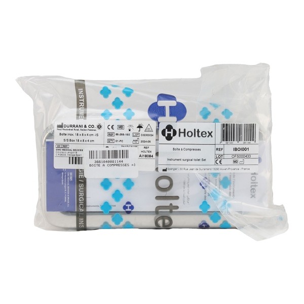 Boîte à compresses 4 instruments