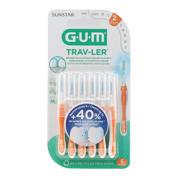 Gum Trav-Ler brossette interdentaire cylindrique