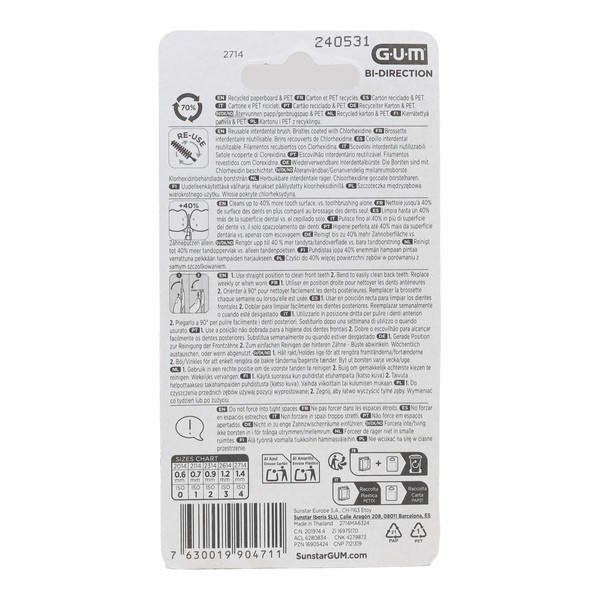 Gum Bi-Direction brossette interdentaire