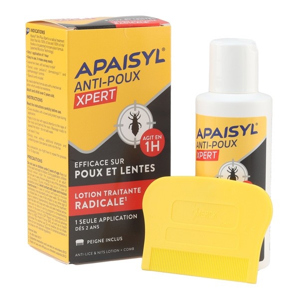 Apaisyl Xpert lotion anti-poux et lentes