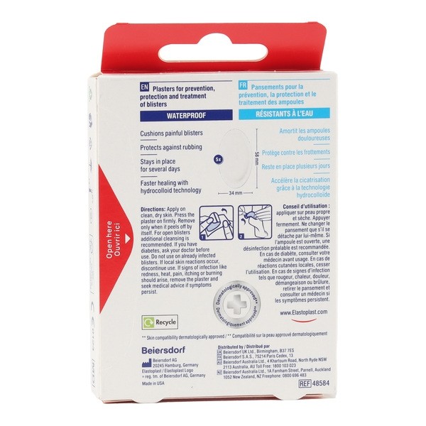 Elastoplast  ampoule Talon pansements